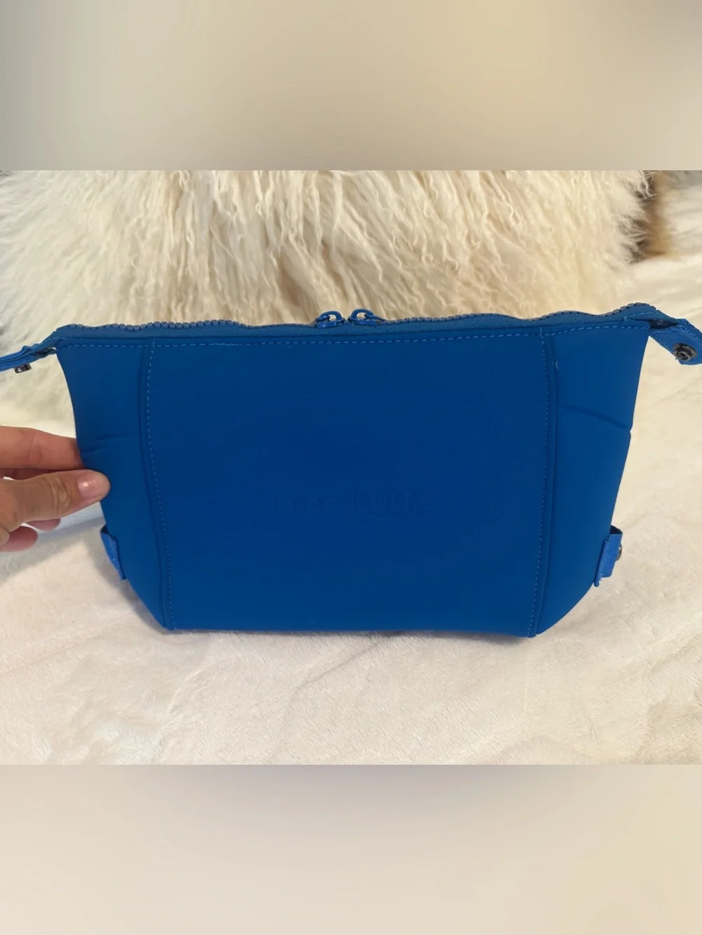 Joico Supergirl ULTA beauty Makeup Bag Pouch Bright Blue